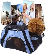 BESPORTBLE Dog Carrier Bag Mesh Compact Portable Pet Carrier for Dogs Scratch Comfortable Zippers for Trips Camping Sightseeing