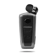 F910 Wireless Bluetooth Earphones Portable Handsfree Retractable Headset Stereo Headphone Clip Mic Phone Call gray