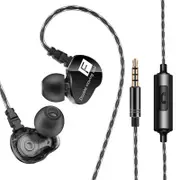 CK9 Double Moving Coil Headset Subwoofer Phone Headset HiFi Call In-Ear Bass Headset Earbuds
