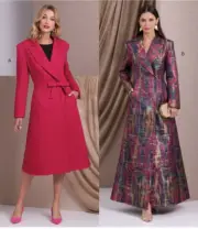 V1990 Sewing Pattern Misses' Lined Fitted Coats Size 8-16 Vogue 1990 31664528012
