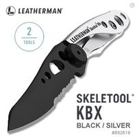 【瑞棋精品名刀】（清倉特價）Leatherman KBX 黑銀款半齒半刃折刀 #832619 $1920