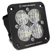 Baja Designs Squadron For Sport Black Wide Cornering Pattern Flush Mount LED