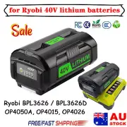 36V 40V 6.0Ah Battery for Ryobi Power Tool OP40401, OP4015, OP4040 & Charger