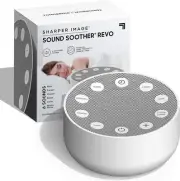 SHARPER IMAGE Sleep Therapy White Noise Machine, Soothing Nature Sounds for Baby