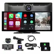 4K 10.26'' Touch Dash Camera Cam Dual Car Recorder for CarPlay Android Auto OZ