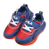 在飛比找PChome24h購物優惠-《布布童鞋》FILA康特杯渲染藍紅色兒童氣墊運動慢跑鞋(15