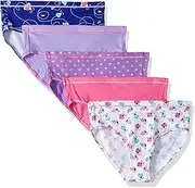 [Hanes] Ultimate Girls' Underwear, Cotton Stretch Panties, Briefs, Bikinis, & Hipsters, 5-Pack