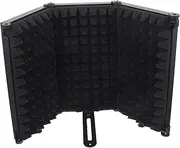 LALADEFIEE Microphone Pops Filter 3-panel Windproof Shield Noise Reduction Cover for Recording