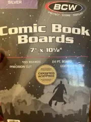 Silver Age Comic Book Backing Boards 100Ct per Pack NEW