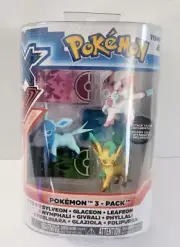 New 2014 Tomy Pokemon XY 3-Figure Pack - Glaceon, Leafeon & Sylveon