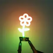 3V LED Flower Shaped Flexible Filament Christmas Light Party Decoration Light CR