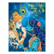 Radha & Krishna Canvas Print