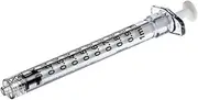 Luer Lock Tip Syringe, 1 ml Capacity, 100 count, Pack of 100