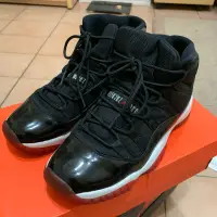 在飛比找蝦皮購物優惠-Jordan 11代 黑紅 高筒鞋 6Y 24cm 二手