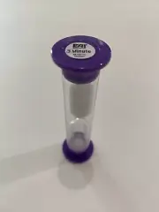 3 Minute Purple Sand Timer Board Game Replacement Piece Part Hourglass Shape New