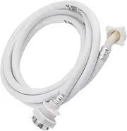 Washing Machine Water Inlet Hose Washer Pipe Tube Connector White High Pressure Resistant Corrosion and Tension Resistant for Automatic Washing Machine PVC Material 2m/6.56ft (3