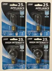 FEIT ELECTRIC (4 BULBS)-2 APPLIANCE BP25T8N-2 HIGH INTENSITY BP25511N (25 WATT)