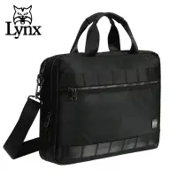 在飛比找Yahoo奇摩購物中心優惠-【Lynx】美國山貓輕量防潑水斜紋尼龍布包 多隔層機能 電腦