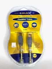 NEW Gold X 14.5' IEEE1394 FireWire i.LINK 6-pin to 6-pin Cable 1394 NIP