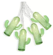 Cactus Metal Mesh Light Set Tropical Summer String Light Indoor Pool Party Patio