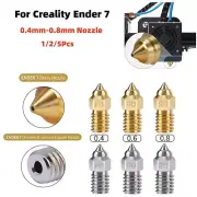 Upgraded Nozzle for Creality Ender 7 3D Printer Accessories 0.4mm-0.8mm Nozzle