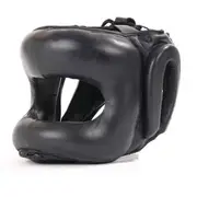 Leather Metal Frame Jaw Face Protector Head Guard