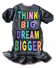 NEW 2019 Barbie Fashion Think Big Dream Bigger Dress W/ Heart Glasses & Bracelet