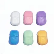 Beakey 6 Packs Portable Soap Paper Sheets Disposable Travel Scented Bath Slice Sheet-Multicolour