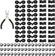 Cimeton 91Pcs Greenhouse External Shade Net Hook Clips Black Plastic Sunshade...