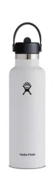 Hydro Flask 21oz標準口吸管真空保溫鋼瓶/ 經典白