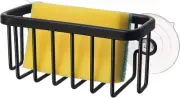 SunnyPoint NeverRust Kitchen & Bathroom Sink Caddy 6" x 2.5" x 2.75", Black