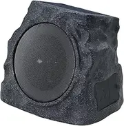 Outdoor Rock Speakers, Waterproof Speakers with Multi-Color Light Show (Obsidian (1 Pack))
