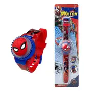 Spiderman Sonic Frozen Mario Cars Childrens Cartoon Flashing Light 3d Glow Up Digital Watch Kids Spinning Top Flip Cover Watches Xmas Gifts - SNNGV