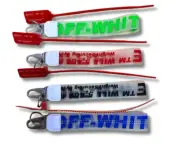 Vinyl Embroidered "OFF" Letters Wristlets with Zip Tie Lock