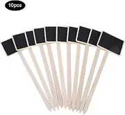 Plant Label Sign Tag Mini Blackboard Garden Decoration High Quality Wood Material Portable Lightweight Suitable for Garden and Flower Shop 10Pcs