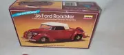 Vintage Lindberg Old Time Favorite 1936 Ford Roadster Kit 1:32 No 2142 Red