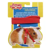 Living World Guinea Pig Harness & Lead Set - Red / N/A