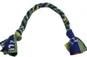 Handmade Dog Puppy Tug War Pull Toy Rope Play Durable Interactive Entertaining
