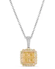 Le Vian Sunny Yellow Diamonds 18K Two-Tone 0.99 ct. tw. Diamond Pendant