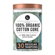 L. Organic Cotton Tampons - Regular 30 Count