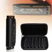 Deluxe Seven Piece 1 Diatonic Harmonica / Case 7 Harmonicas Pack