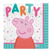 Peppa Pig Confetti Small Napkins / Serviettes (Pack of 16)