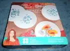 PIONEER WOMAN SET OF 4 CORELLE APPETIZER PLATES EVIE-BLUE PATTERN NEW IN BOX