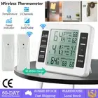 Wireless Fridge Thermometer Digital Freezer Alarm Home Gauge Monitor Sensors New