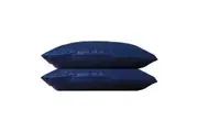 2pc Canningvale Beautysilks Pillowcase Cover Home Bedroom Decor Indigo Blue