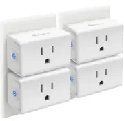 Kasa Smart Plug Mini 15A, Smart Home Wi-Fi Outlet, 4-Pack (EP10P4)
