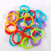 24 Pcs Finger Connecting Ring Children's Hanging Rings Baby Toy Links Toddler