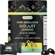 Best Naturtals Pure Himalayan Shilajit Gummies - 60 ct - Made with Ashwagandha, Black Musli, and Gokshura