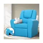 NEW Kids Play Kids Recliner Chair Blue PU Leather Sofa