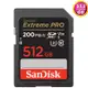 SanDisk 512GB 512G SDXC【200MB/s】Extreme Pro SD UHS 4K U3 C10 Class 10 V30 SDSDXXD-512G 相機 記憶卡
